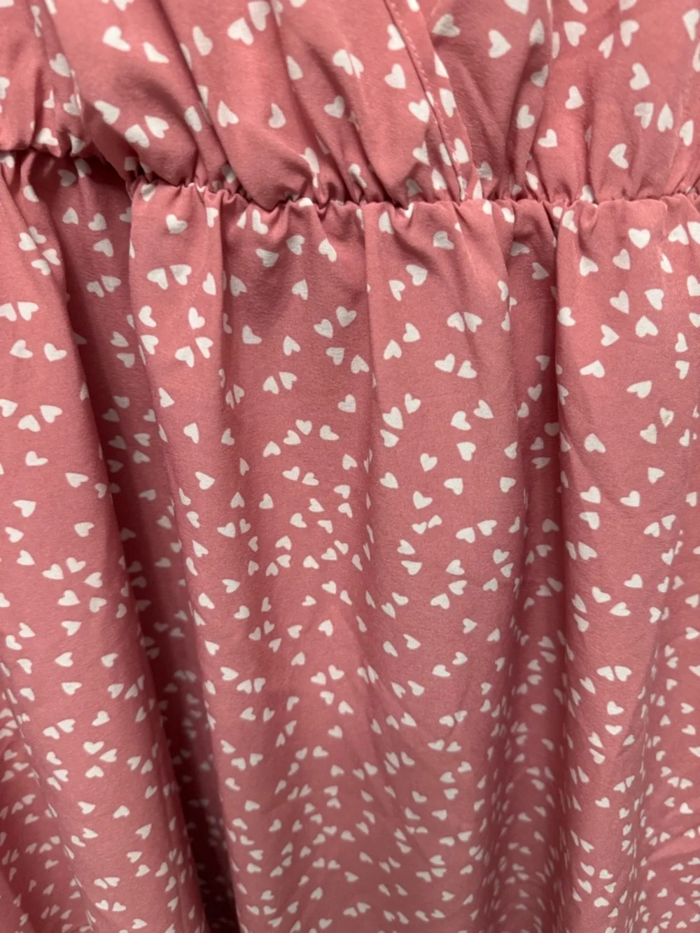 Shein Curve Pink Polka Dot Hearts Sleeveless  Mini Dress W/ Ties 2XL (34-4) - Picture 7 of 13